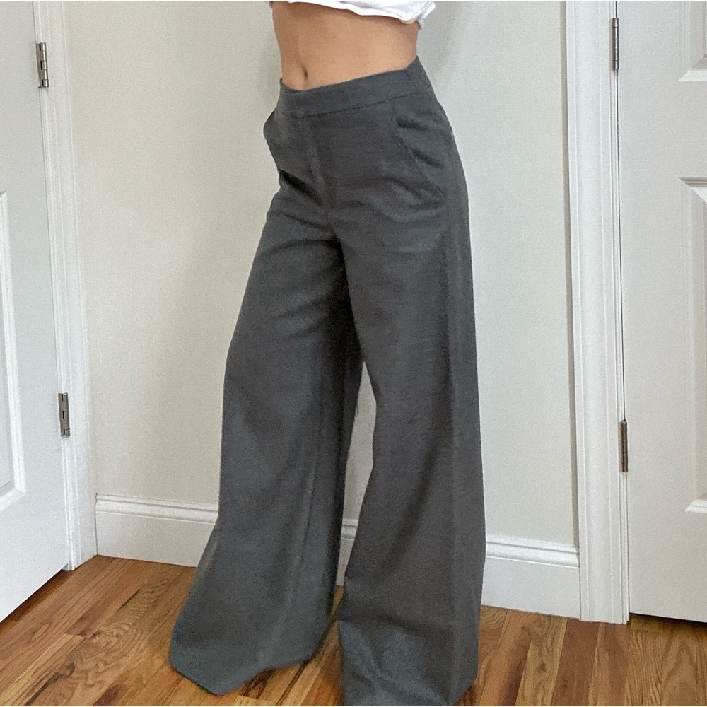 Zara Gray Wide Leg Pants - Picture 11 of 15